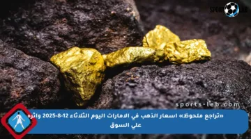 «تراجع ملحوظ» أسعار الذهب في الإمارات اليوم الثلاثاء 12-8-2025 وأثره على السوق
